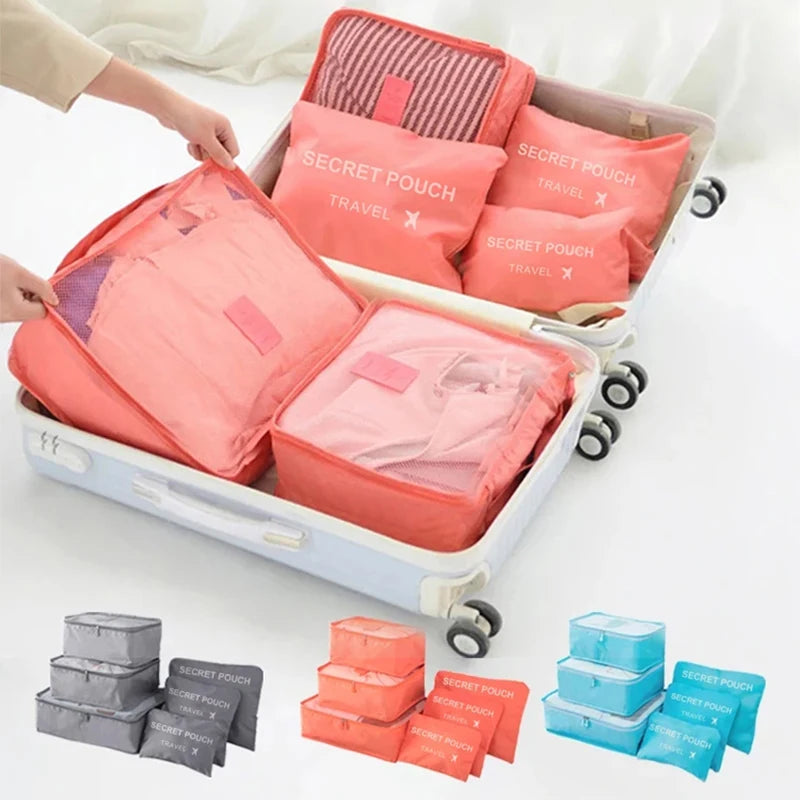 Organiseurs de Valise – Kit Compact 6 Pièces