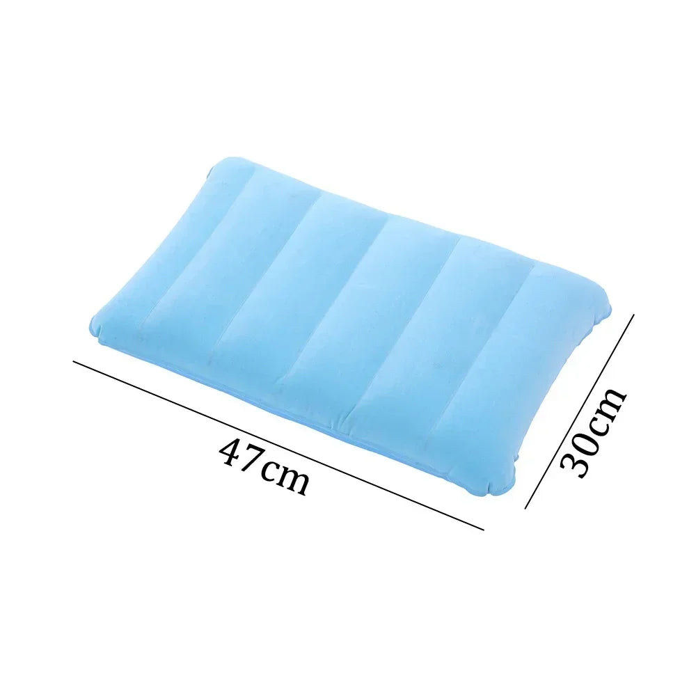 Coussin gonflable pliable pour avion et camping