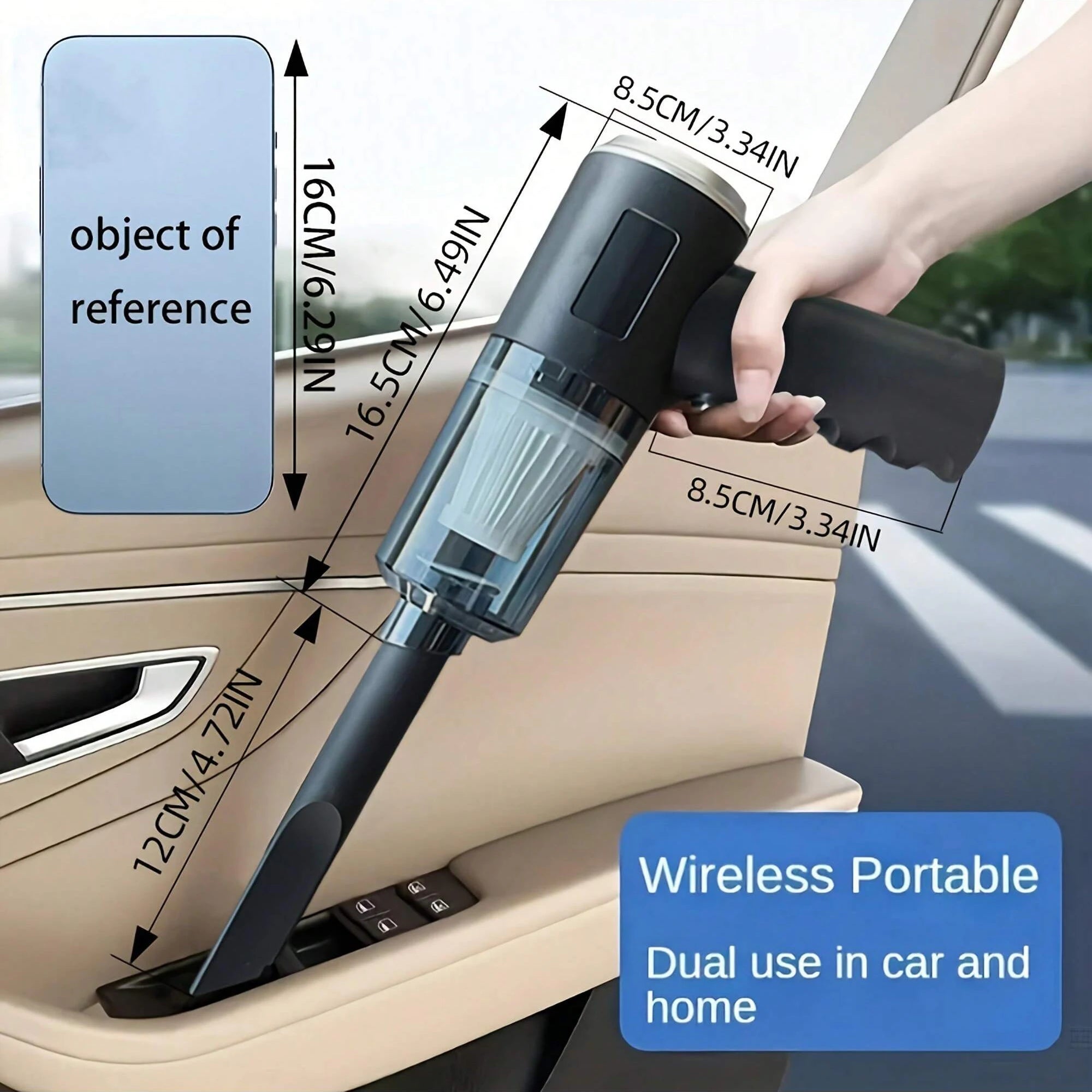 Aspirateur de voiture 3 en 1 aspire et souffle