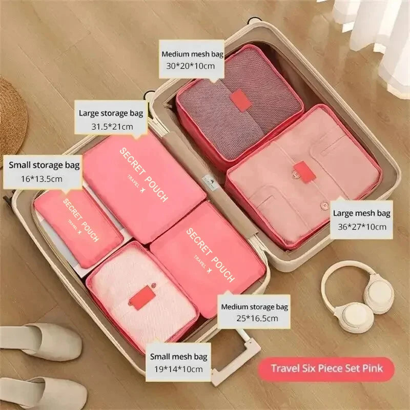 Organiseurs de Valise – Kit Compact 6 Pièces