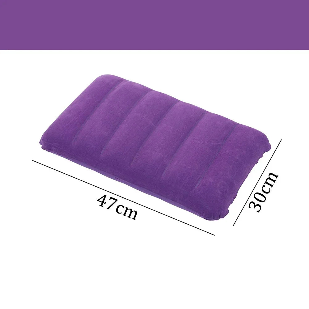 Coussin gonflable pliable pour avion et camping