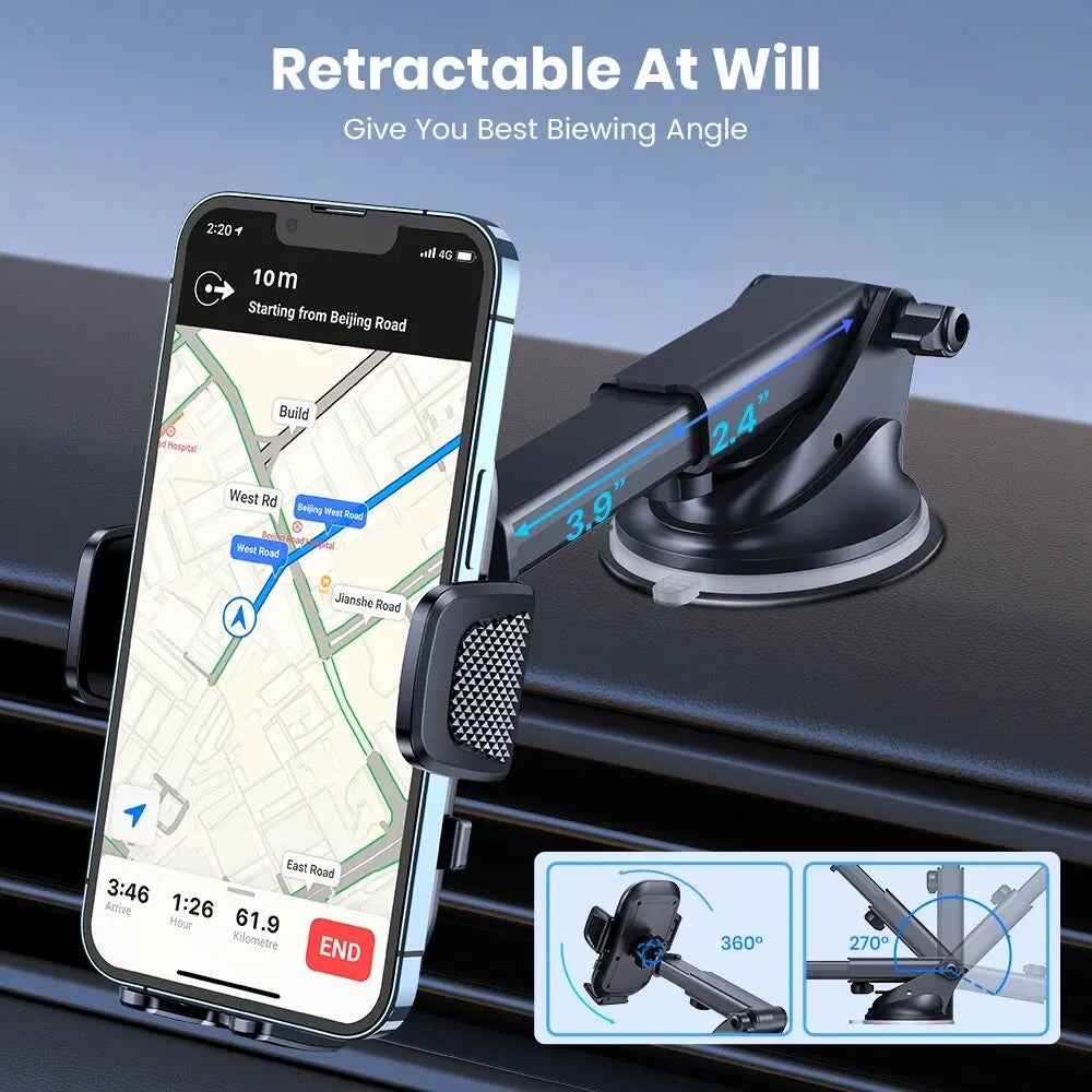Support téléphone TOPK ventouse pour tableau de bord