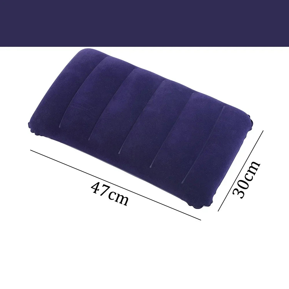 Coussin gonflable pliable pour avion et camping