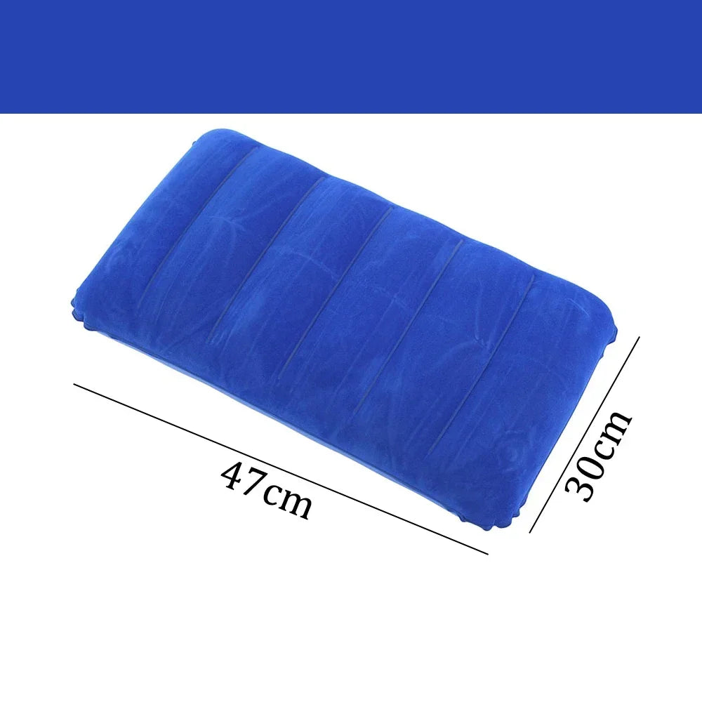 Coussin gonflable pliable pour avion et camping