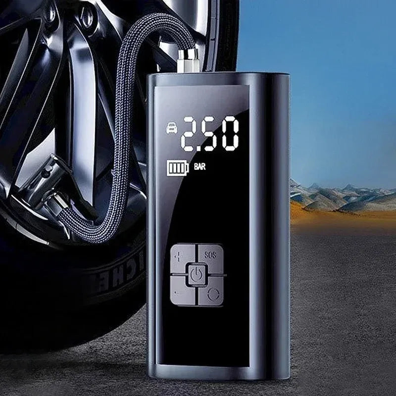 Gonfleur de pneu électrique sans fil avec éclairage LED