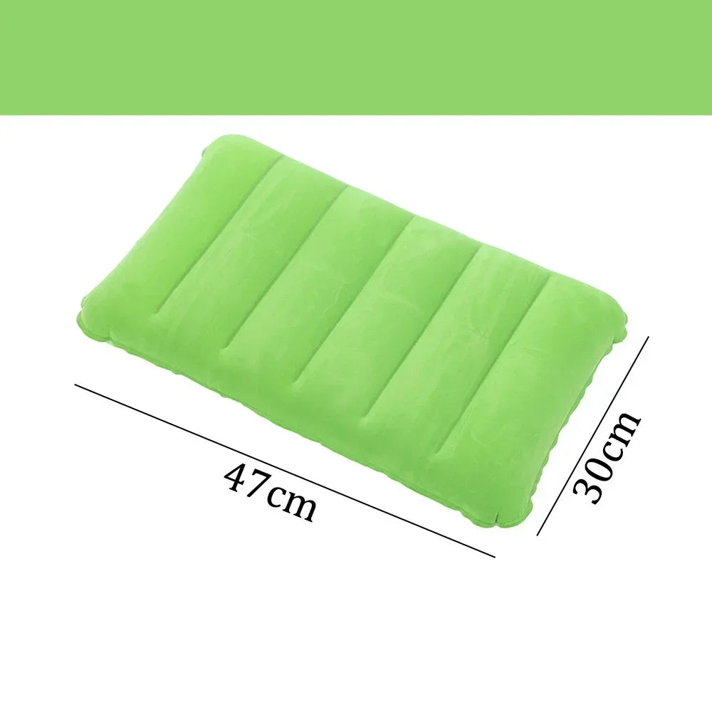 Coussin gonflable pliable pour avion et camping