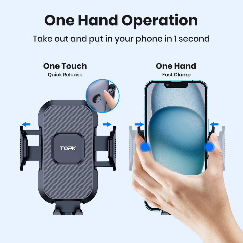 Support téléphone TOPK pour grille d'aération