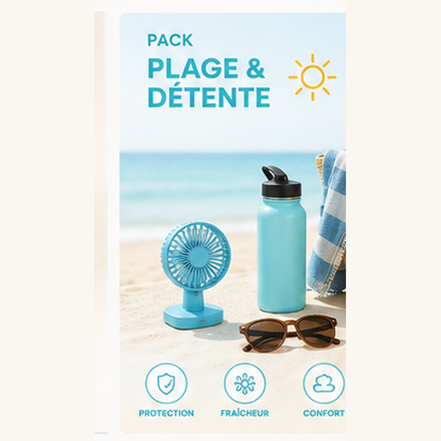 Pack Plage & Détente - Bagage Léger